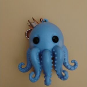 Bath & Body Works Blue Octopus Keychain